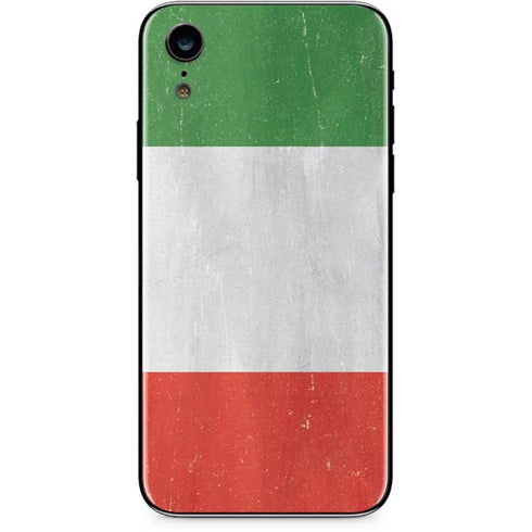 Italy Flag Distressed iPhone XR Skin